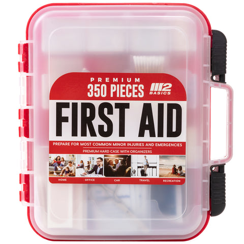 Professional 350 Piece Emergency First Aid Kit | Business & Home Medical Supplies